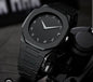 Full Black Aura Quartz Watch – Lightweight Analog Design, Premium Quality Finish, Stylish Wrist Watch For Men & Boys | Available In Full Black & Black-white (without Box)
