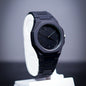Full Black Aura Quartz Watch – Lightweight Analog Design, Premium Quality Finish, Stylish Wrist Watch For Men & Boys | Available In Full Black & Black-white (without Box)