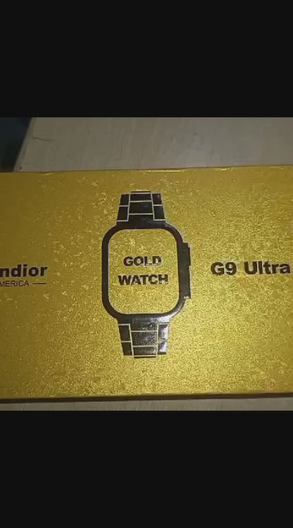New G9 Ultra Pro Gold Color Edition Series 9 Smart Watch With Qdfit Pro App
