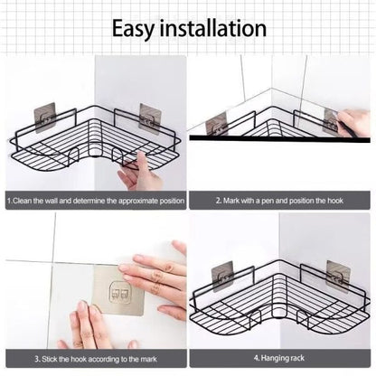 Pack Of 2 Shower, Bathtub, And Toilet Durable & Rustproof Corner Storage Organizer