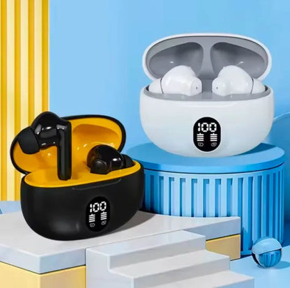 TWS T18 Wireless Earbuds with LED Display ENC Noise Cancellation HiFi Stereo Bluetooth Earbuds